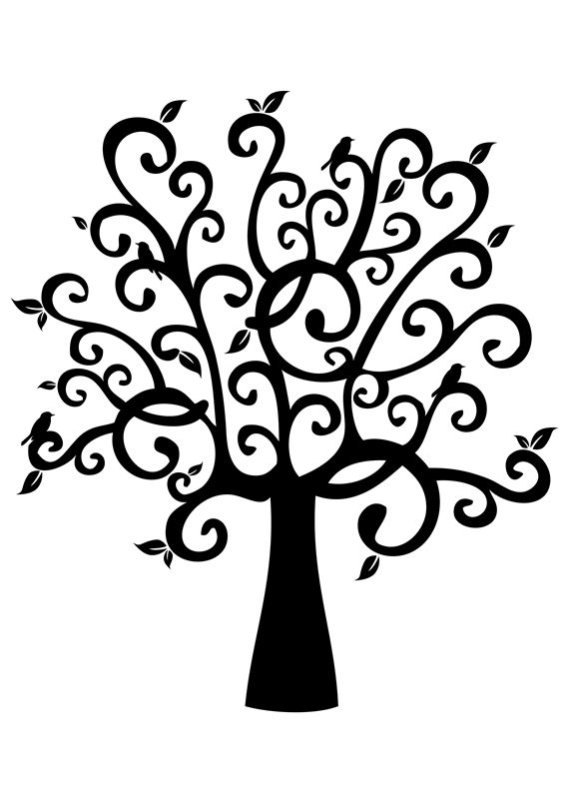 Трафарет "дерево"