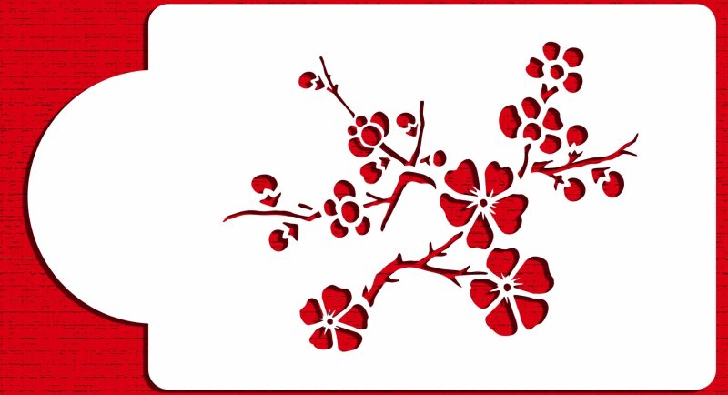 Трафареты для декора Сакура