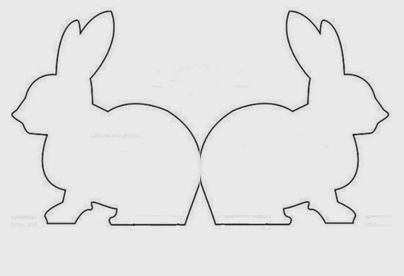 Пасхальный кролик шаблон