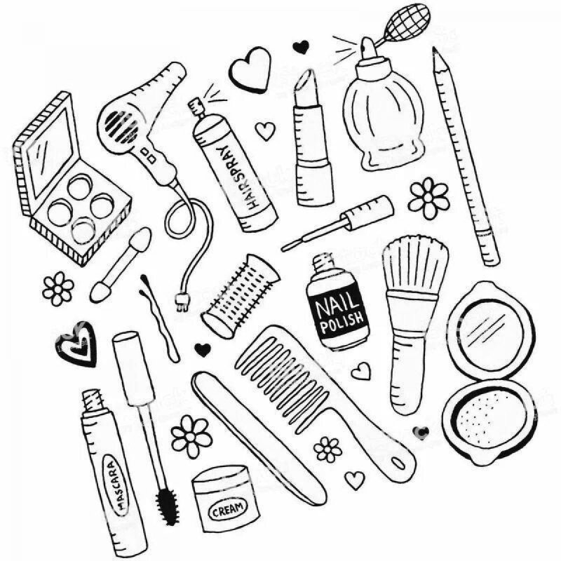 Косметика раскраска косметика Дольче Милк