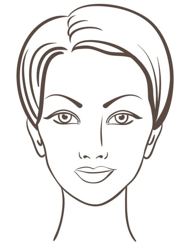 Контур лица