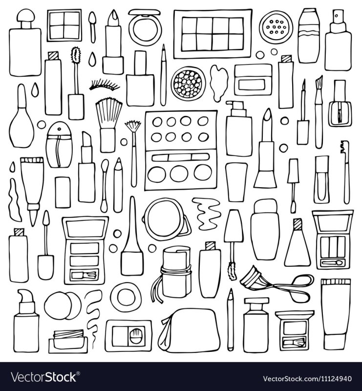 Раскраска косметика
