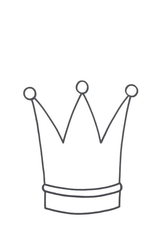 Корона трафарет