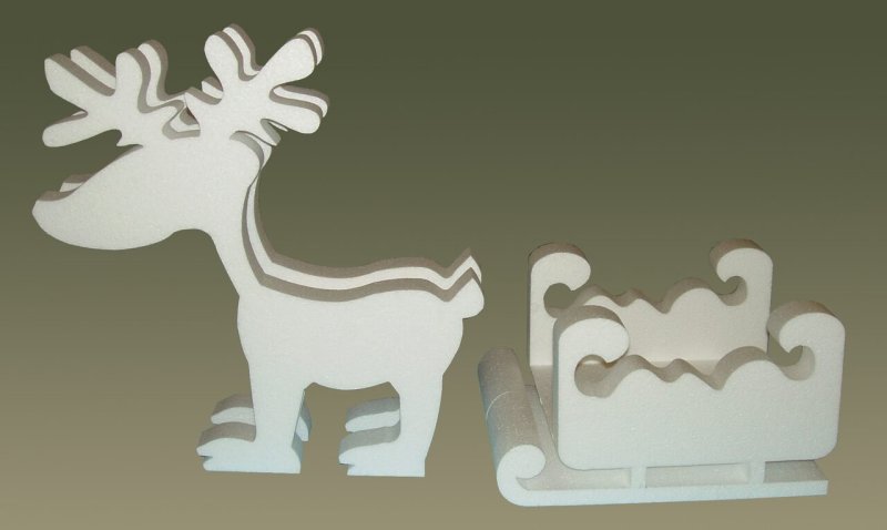 Фигурка оленя из пенопласта