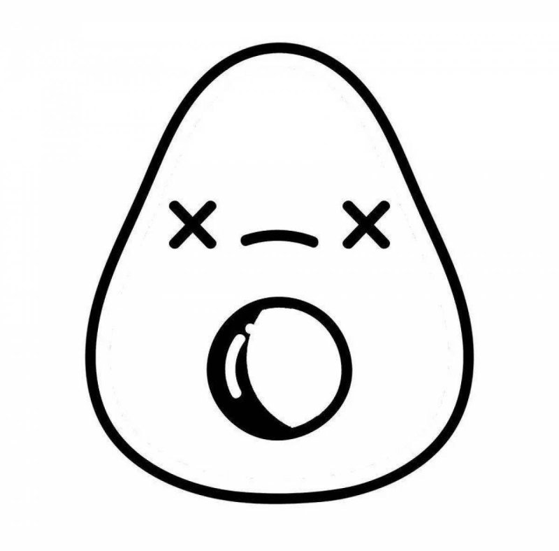 Раскраски для девочек авокадо