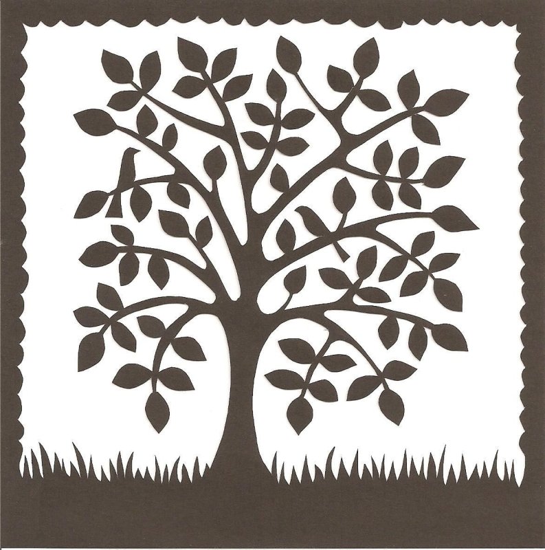 Трафарет "дерево"