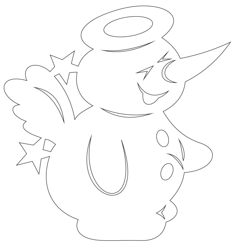 Новогодние фигурки на окна