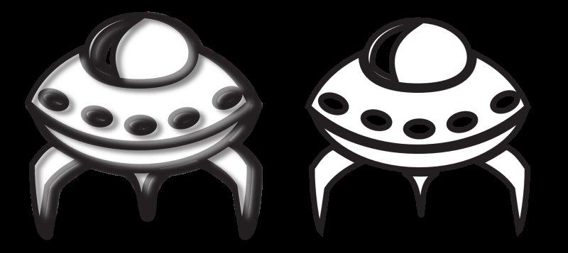 Инопланетный корабль раскраска