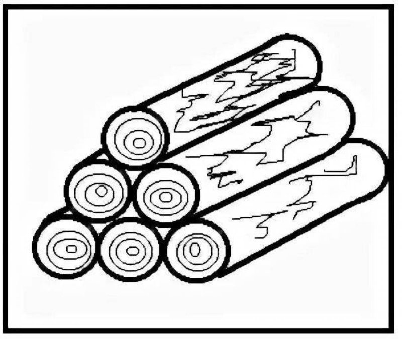 Трафарет дрова