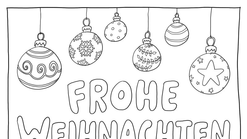 Weihnachten раскраска
