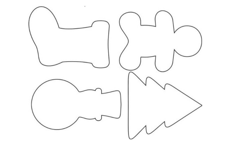Трафареты для Рождественского печенья