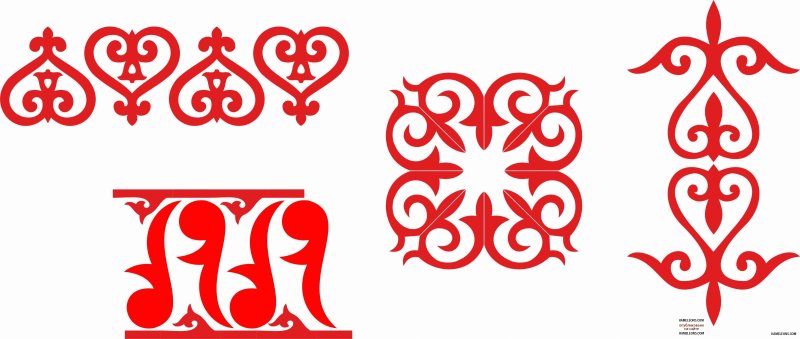 Зооморфные орнаменты казахские