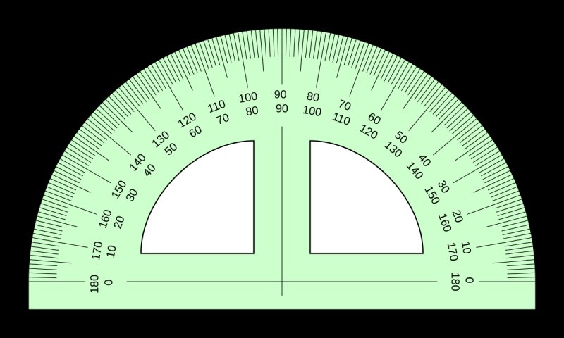 Транспортир 1 к 1