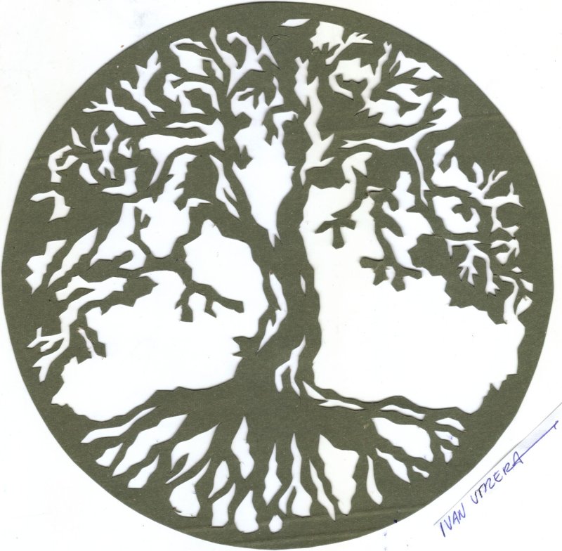 Трафарет "дерево"