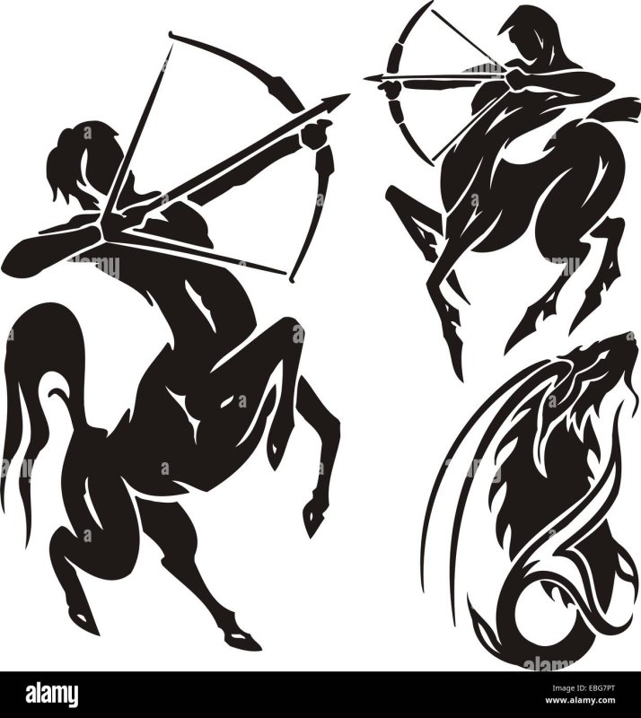 Тату Стрелец трайбл