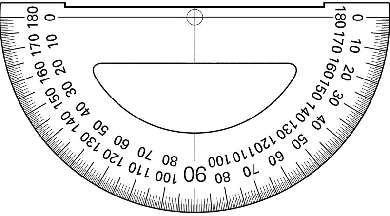 Транспортир печать