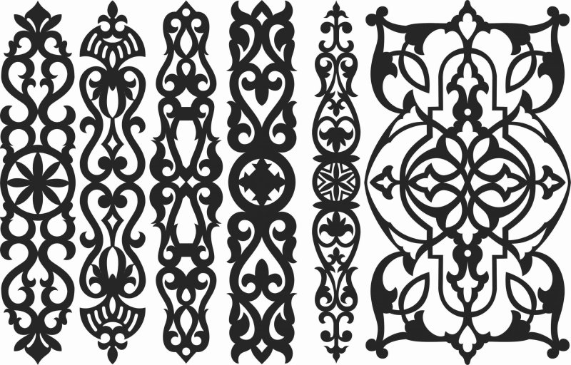 Восточный узор пропильная резьба