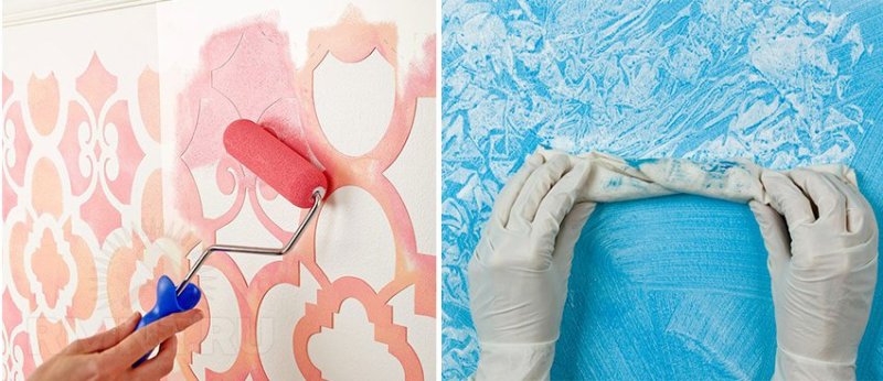 Трафареты для покраски стен в ванной