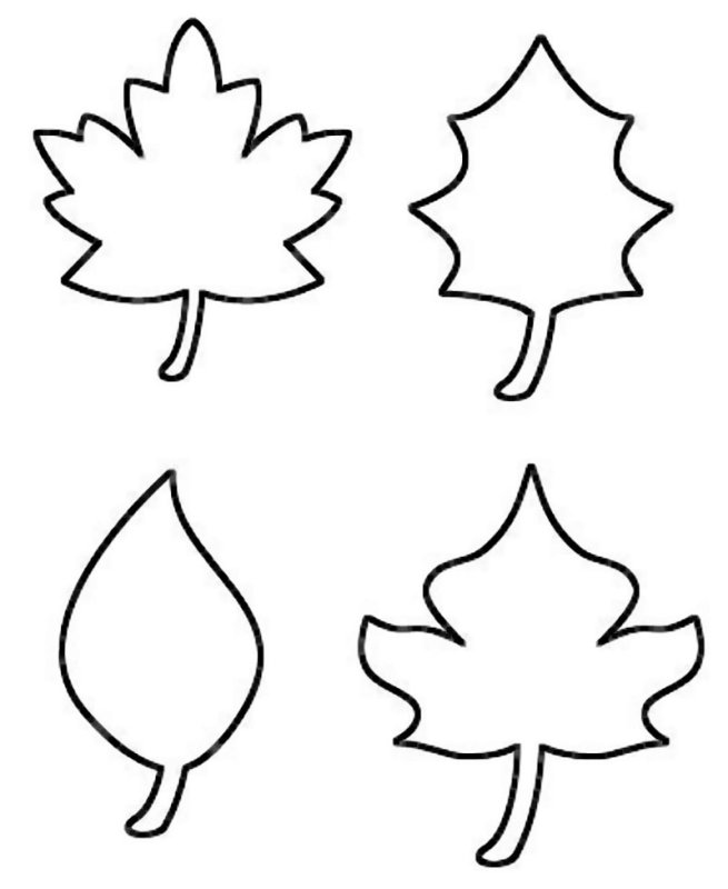 Трафареты "листья"