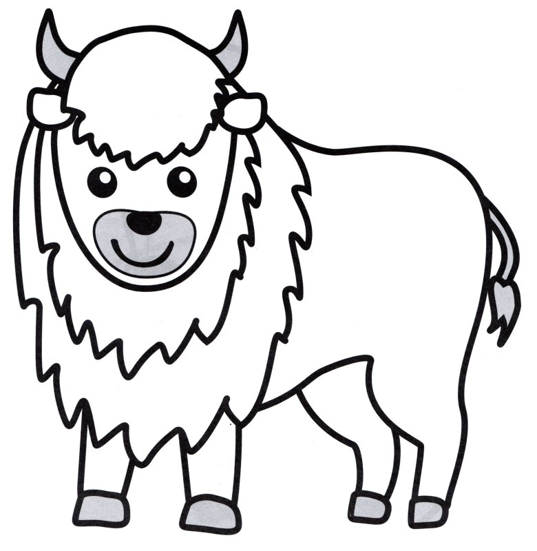 Горный ЗУБР раскраска