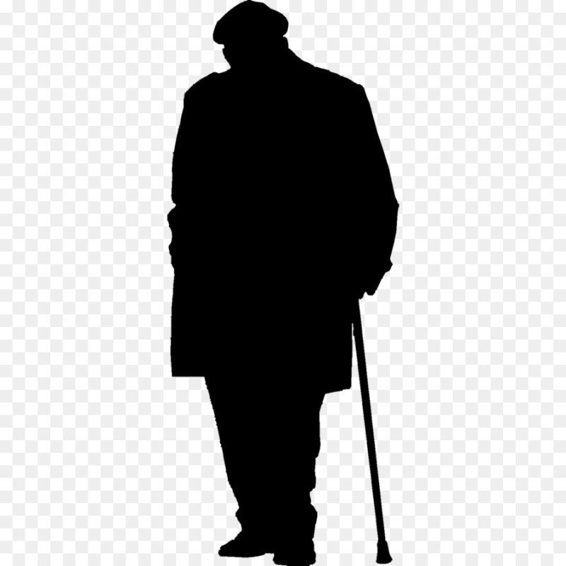 Пенсионеры силуэт