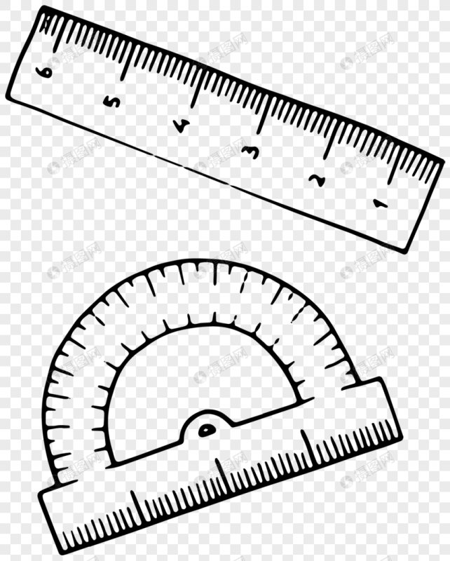 Транспортир трафарет