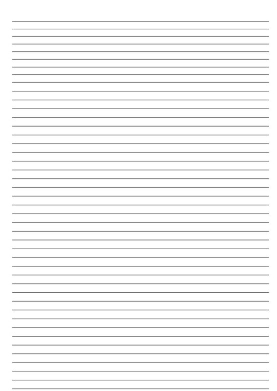 Разлиновка листа а4 горизонтально