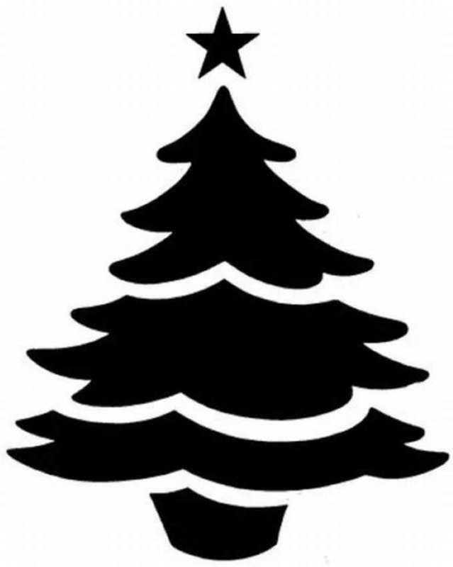 Трафарет "елка"
