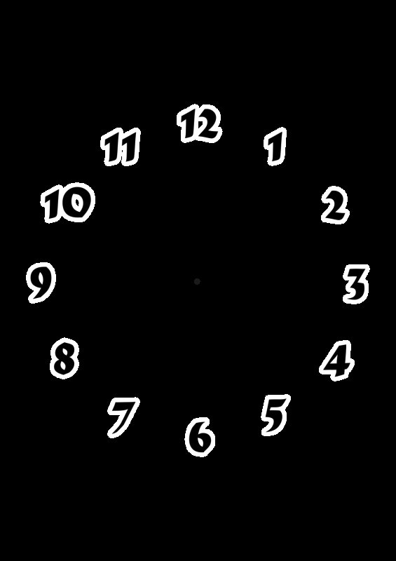 Циферблат без стрелок