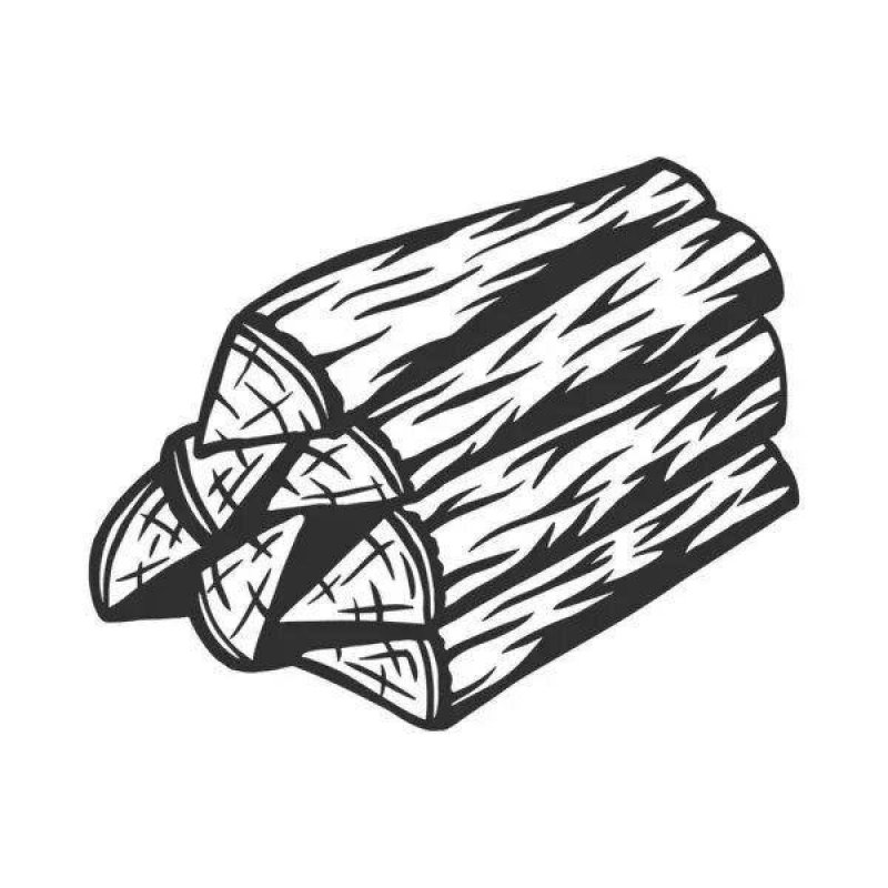 Дрова раскраска