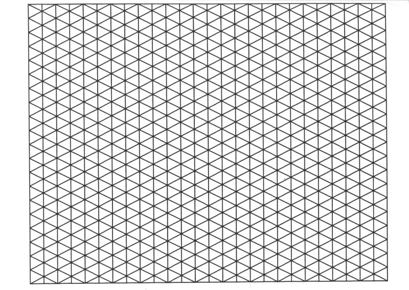 Изометрическая сетка в иллюстраторе