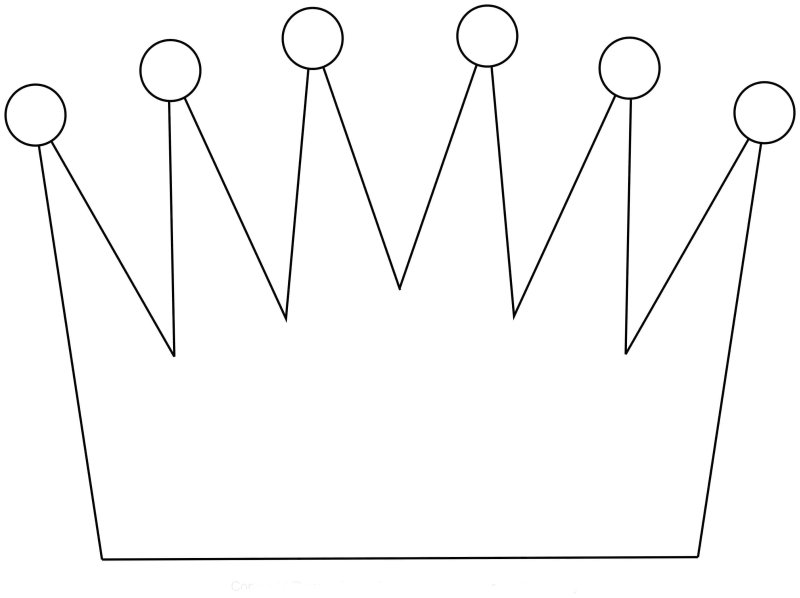 Корона из бумаги шаблон для вырезания