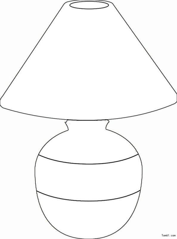 Рисование настольная лампа