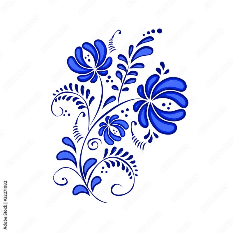 Орнамент цветы