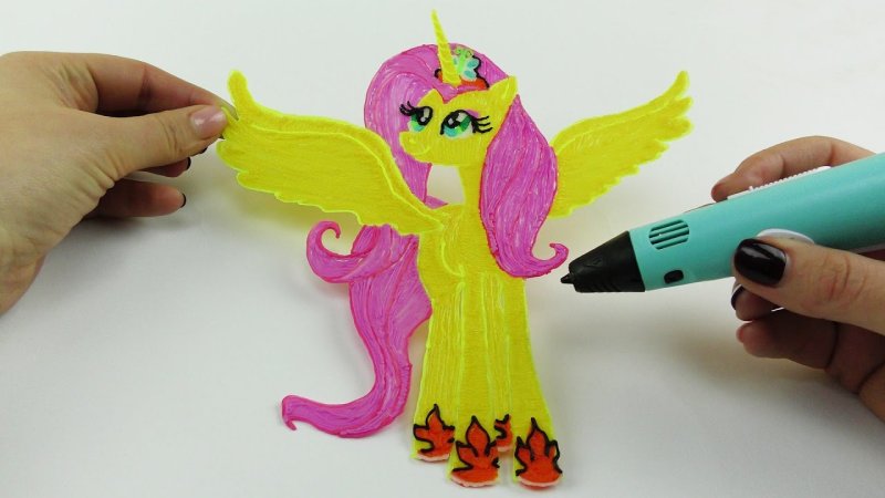 Пони из 3д ручки