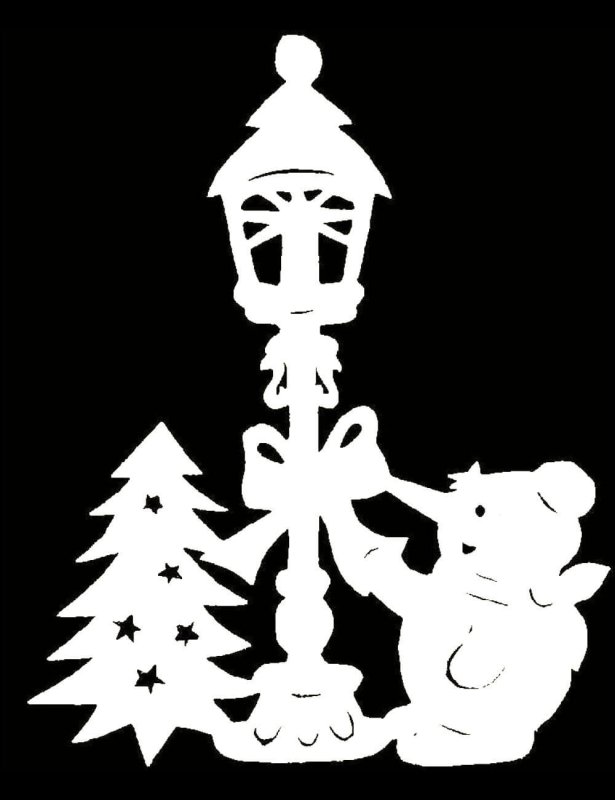 Фигурки для вырезания на окно