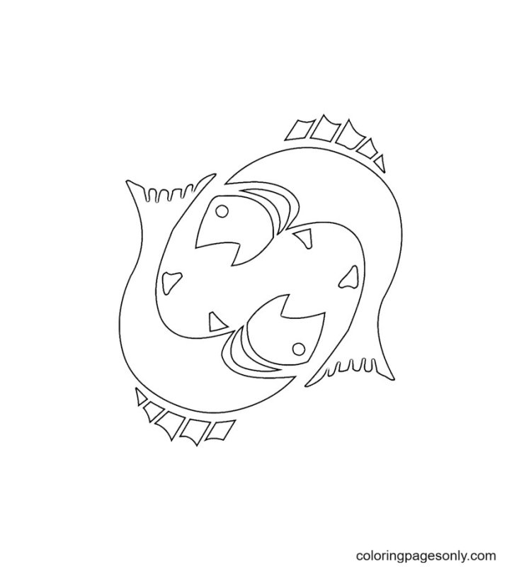 Трафарет "рыбки"