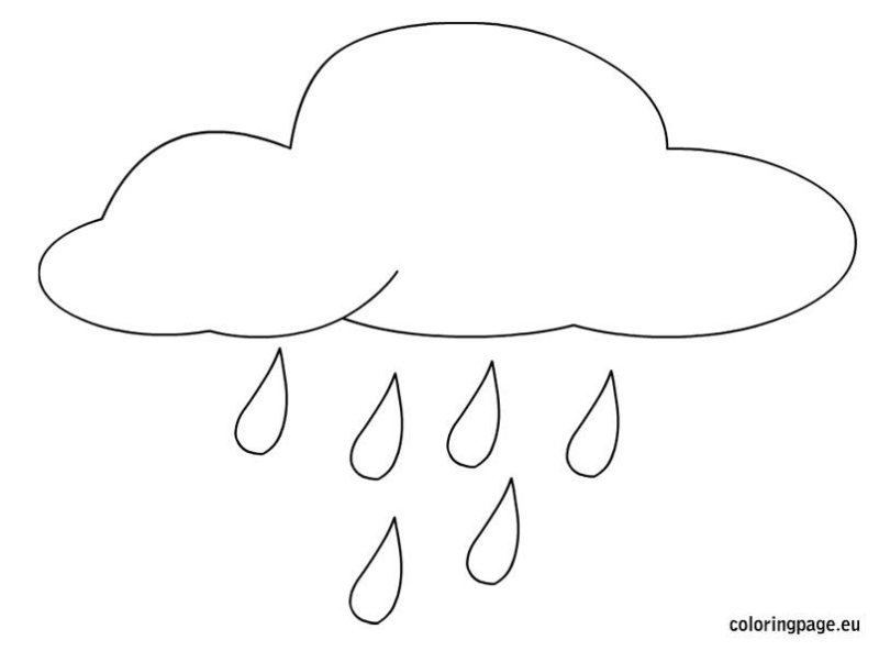 Облако раскраска