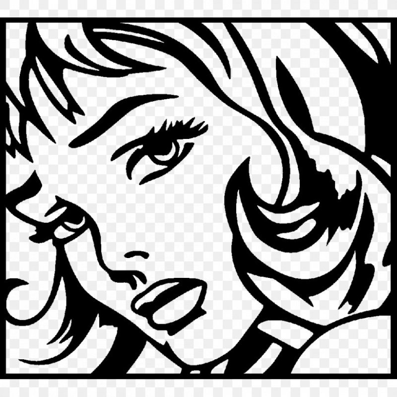 Поп арт черно белый