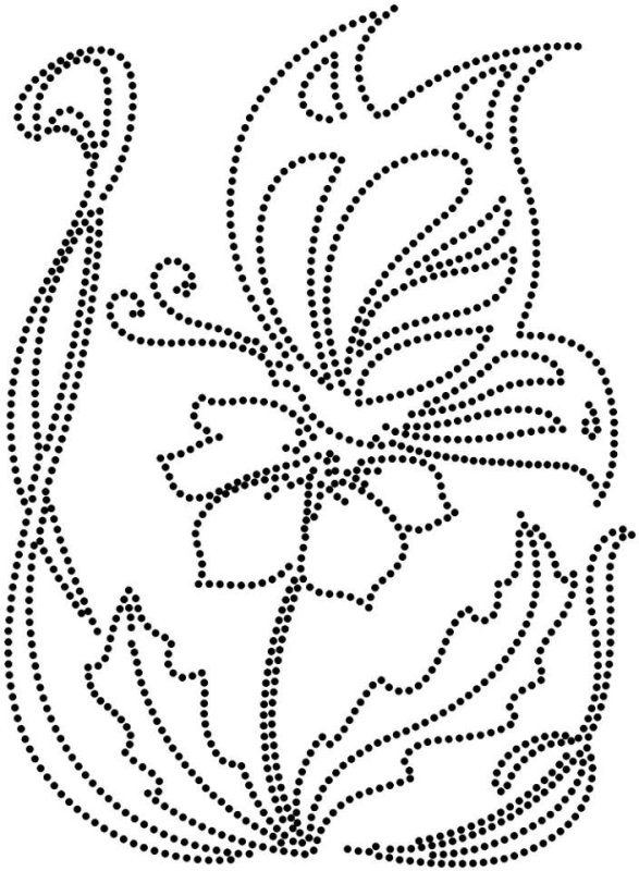 Точечная роспись трафареты