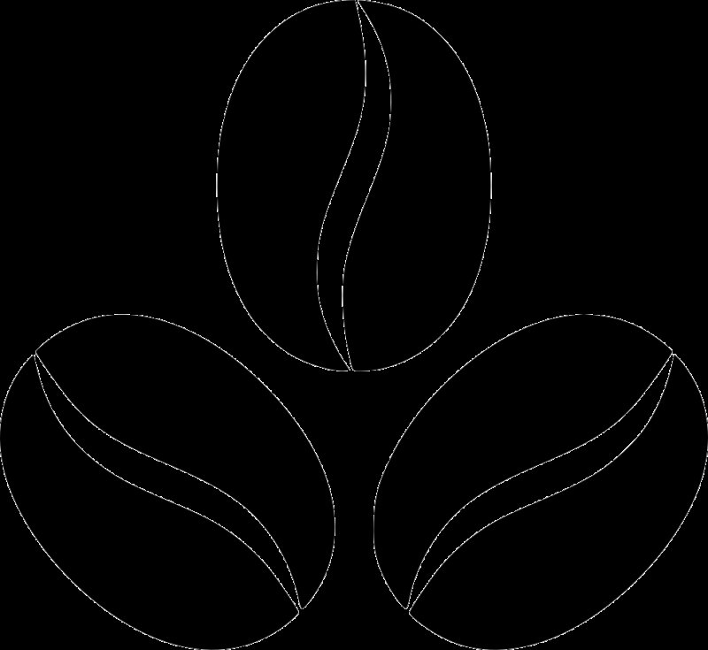 Кофейное зерно вектор