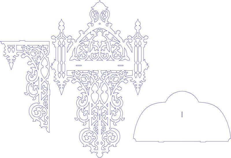 Угловая полка для икон чертежи