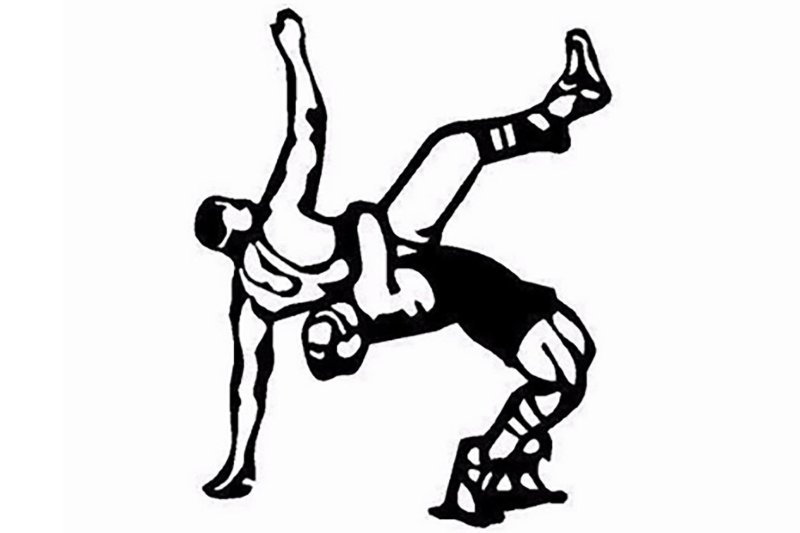 Борцы греко-римской борьбы вектор