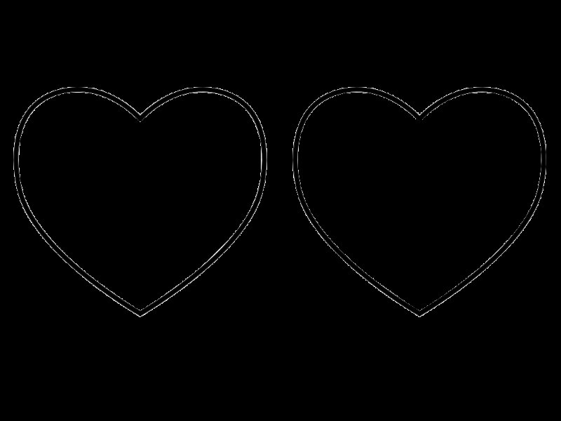 Сердце шаблон