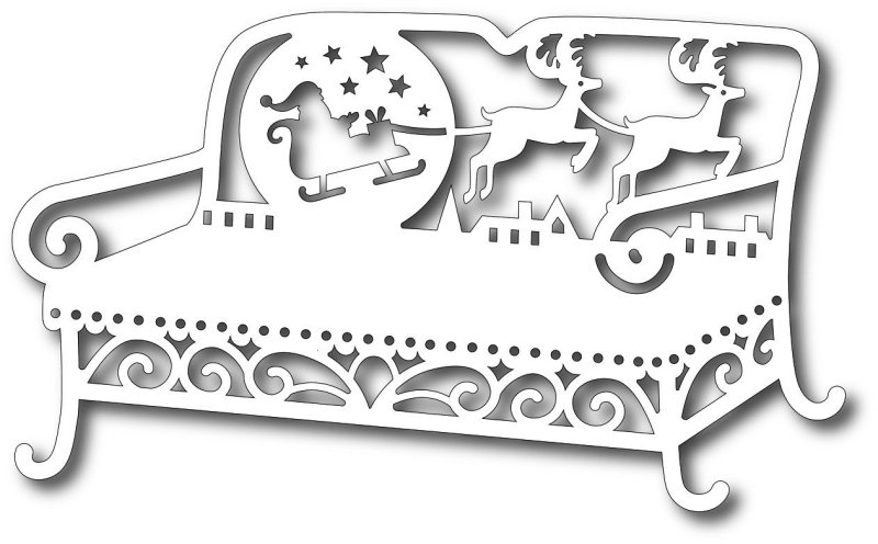 Вытынанка камин новогодний