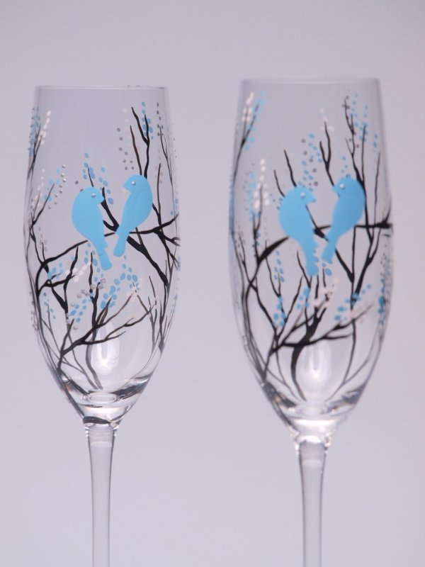 Витраж бокалы