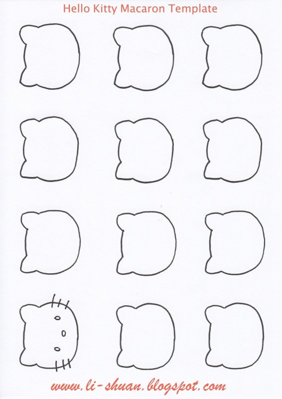 Трафарет для макаронс