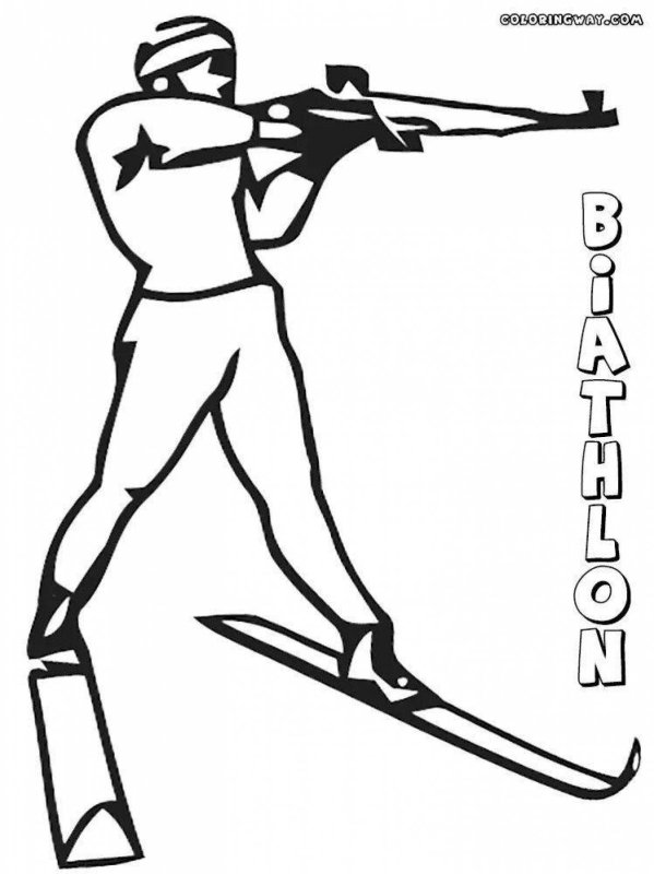 Нарисовать биатлониста