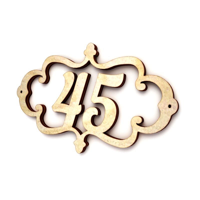 Табличка с номером квартиры на дверь