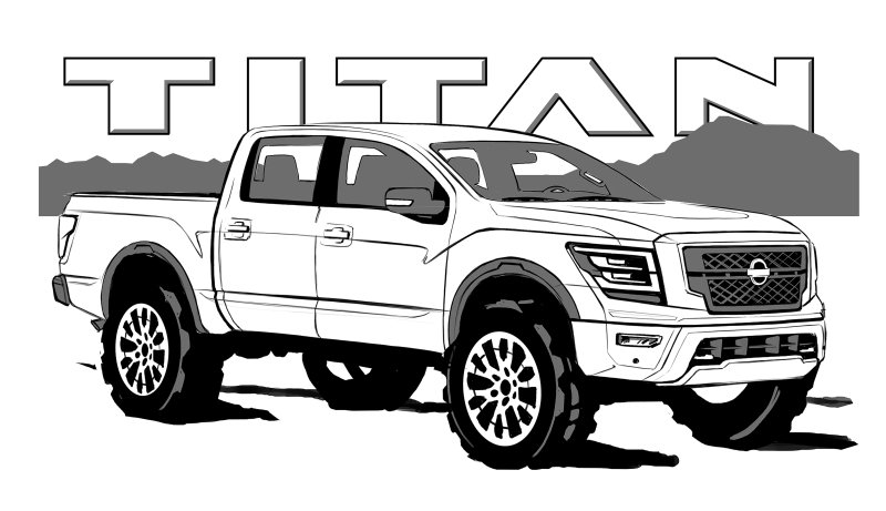 Раскраска Ниссан Титан